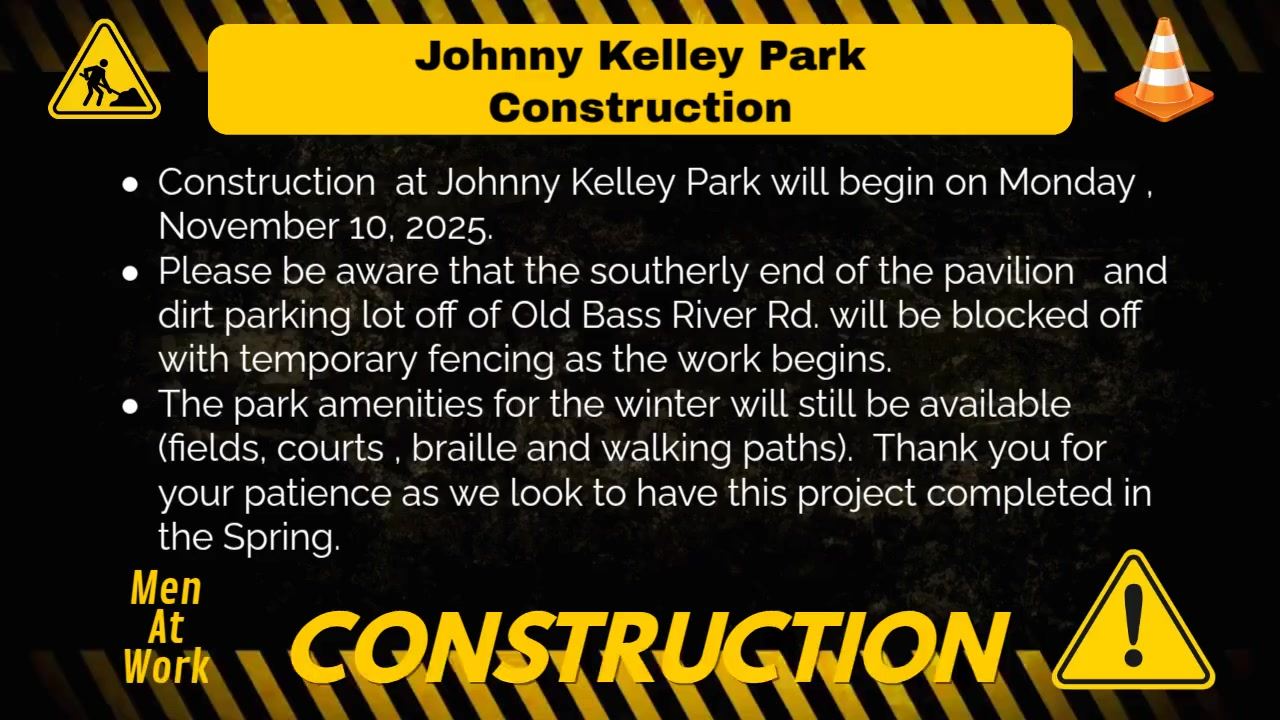 Johnny Kelley Park Construction